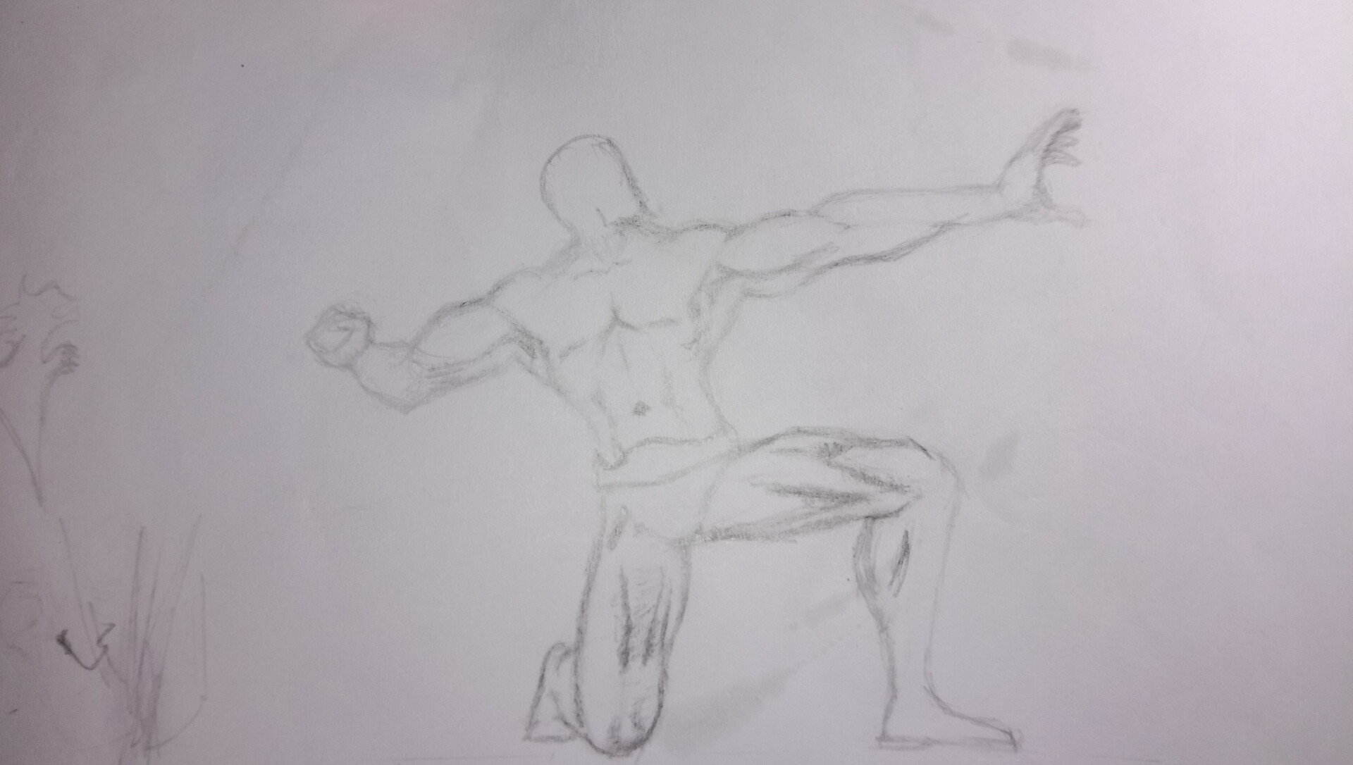 ArtStation - The lay out sketch of Dragonman pose