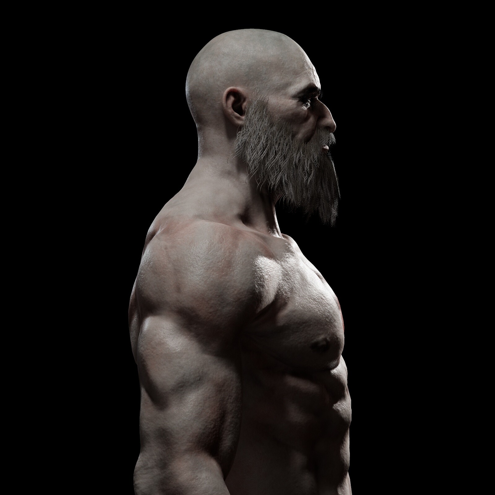 god of war kratos body