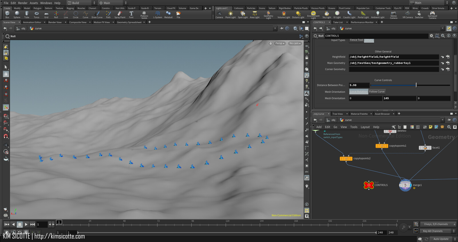 You can use any mesh to follow the curve and conform to the terrain