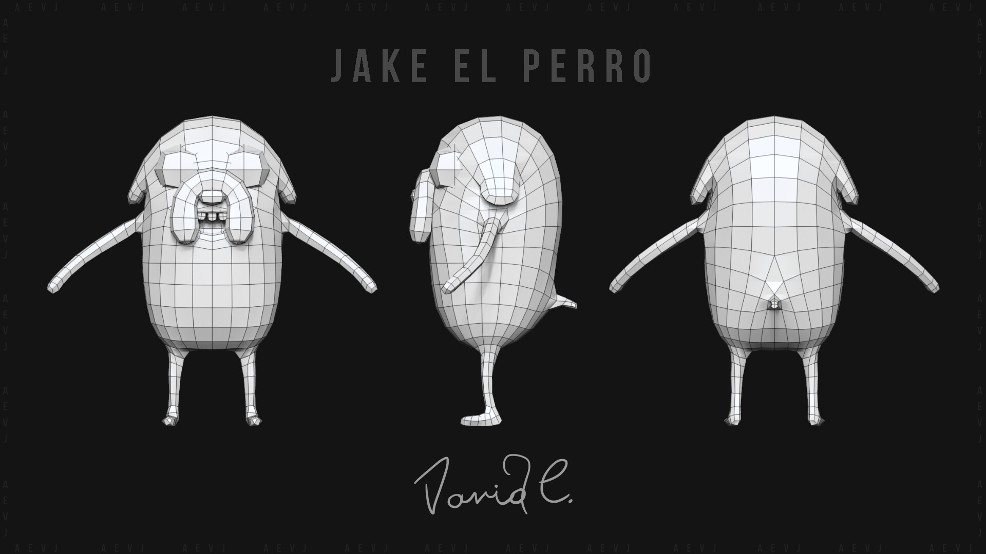 Artstation Jake The Dog David Chaparro Romero