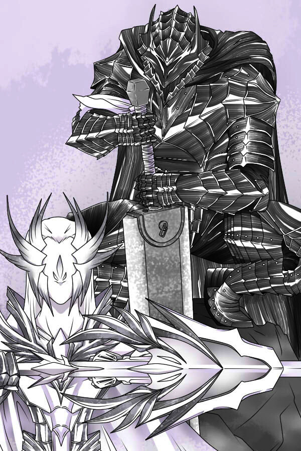 Guts Berserk Armor with Dixen Golden Saint Armor (OC) .