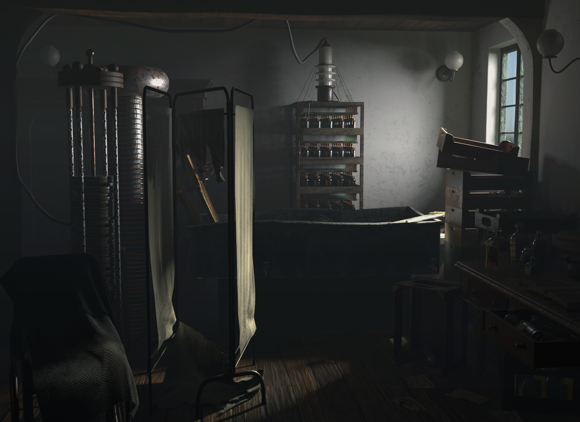 ArtStation - Dr. Frankenstein's laboratory