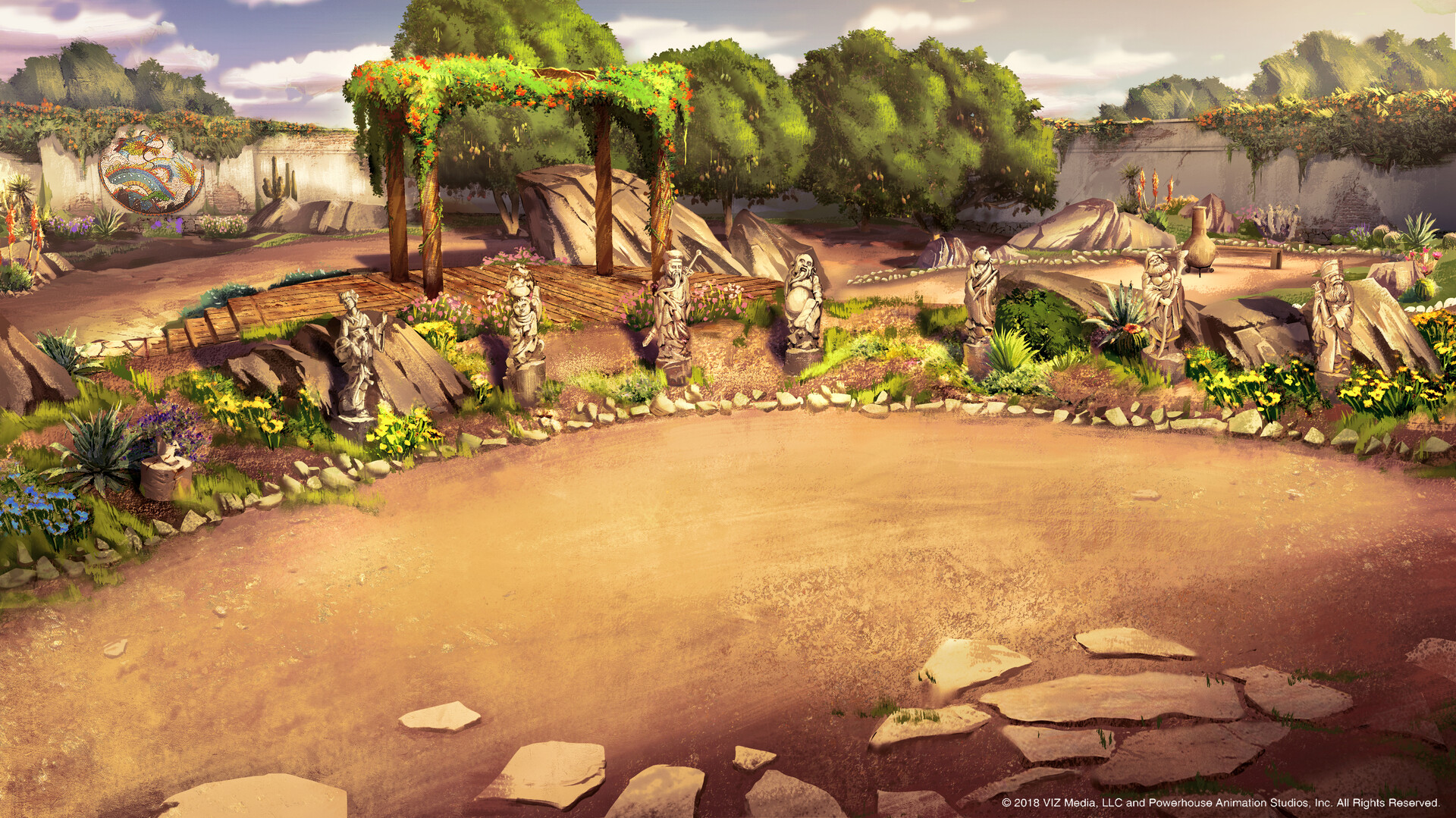 Artstation Seis Manos Chui S School Garden Cullen Cole