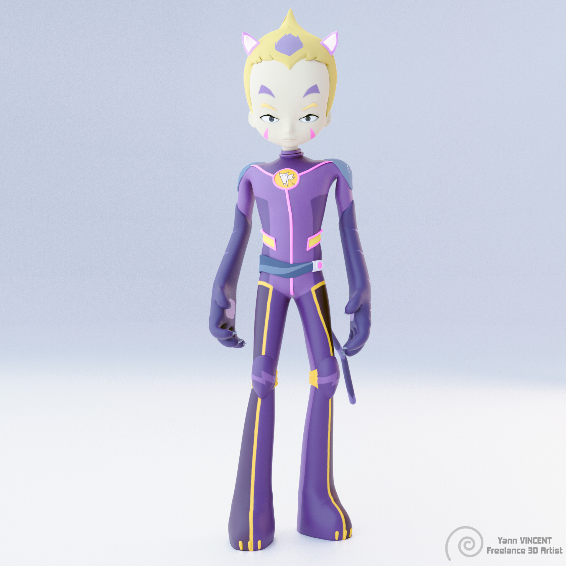Artstation Code Lyoko Odd Della Robbia Yann Vincent