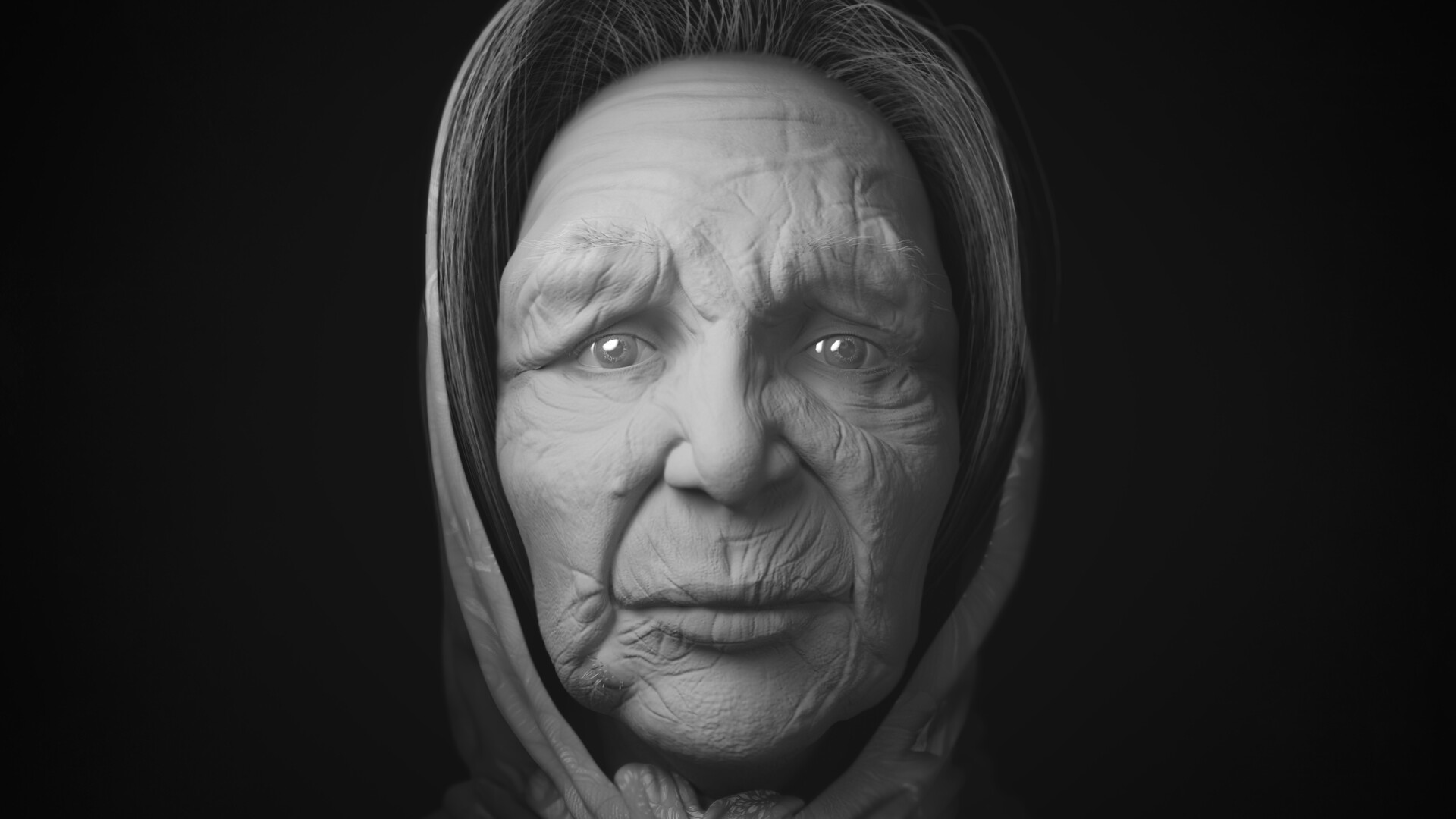 ArtStation - Old sad lady
