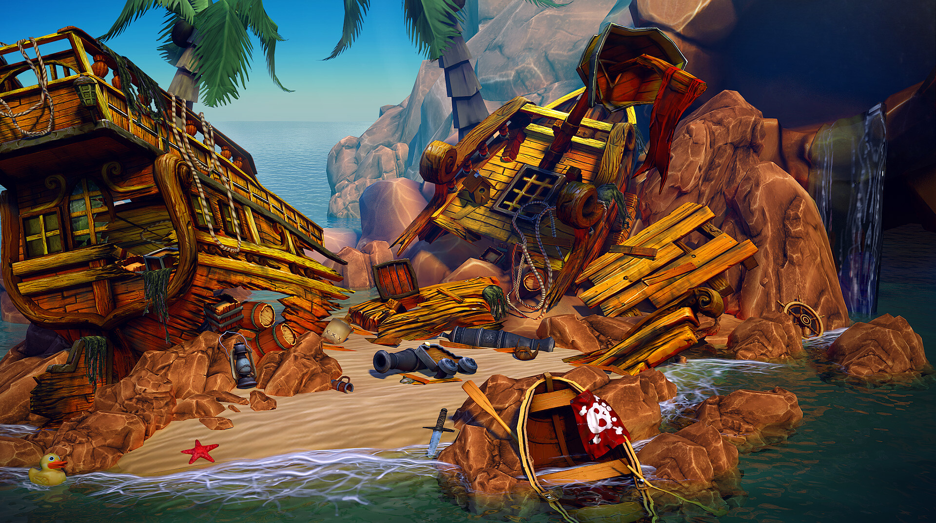 Artstation 3d Game Art Outsourcing Pirates Adventure Thunder Cloud