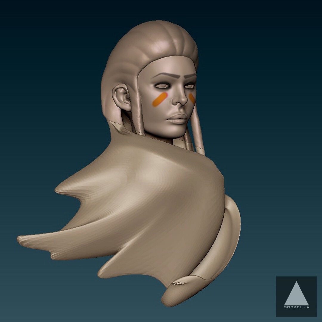 Sockel A Adrian Azadvaten Female Character Design Sketch