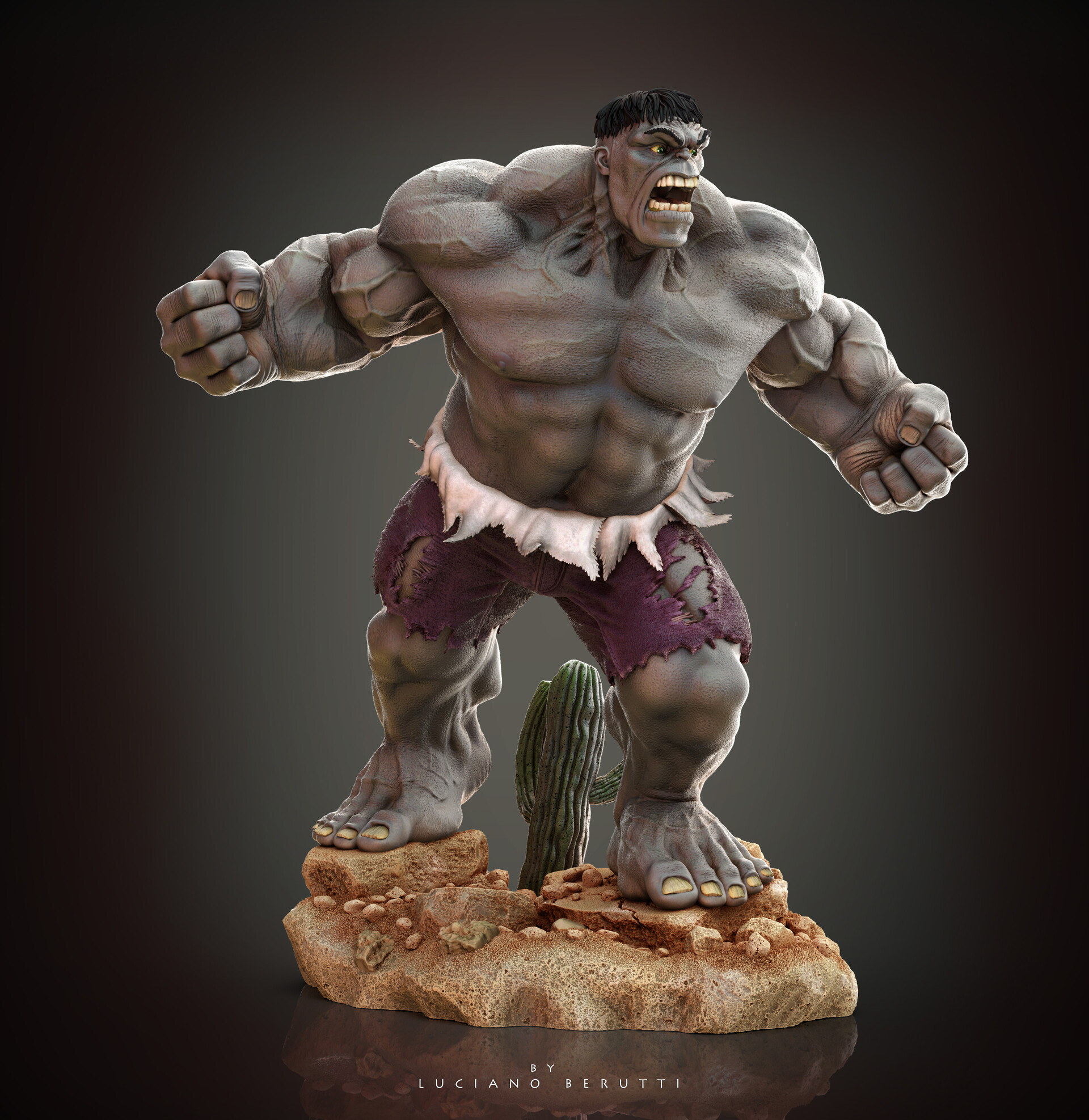 ArtStation - Fan Art - Hulk Gray - Collectibles