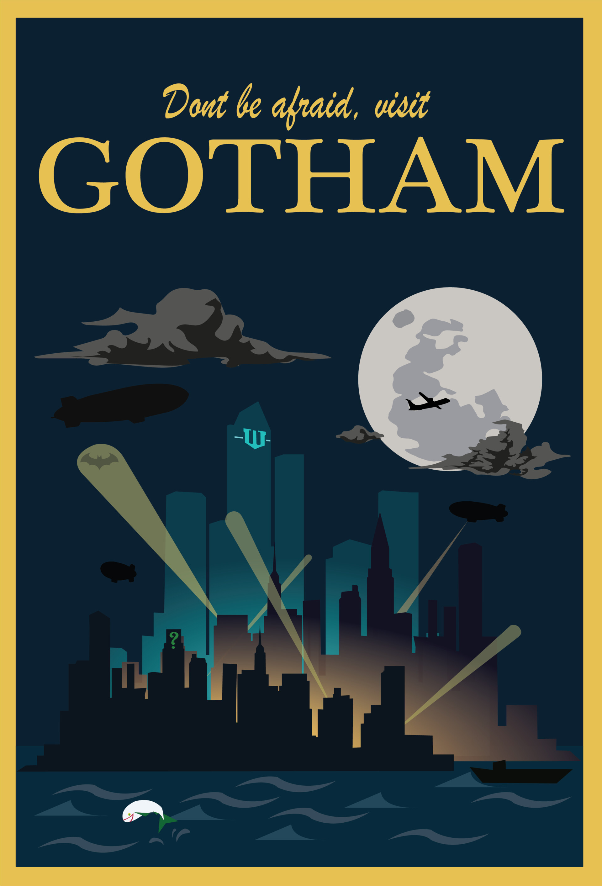gotham travel poster
