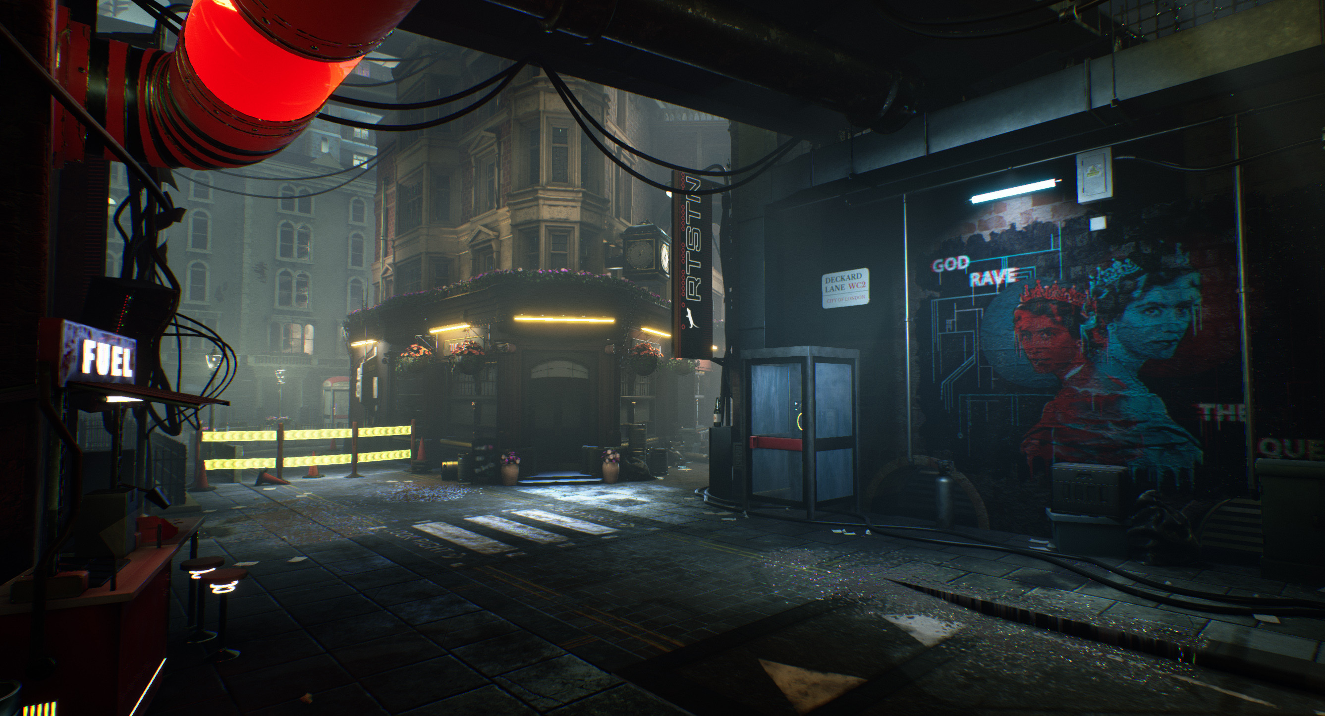 artstation cyberpunk london veronique lacloche