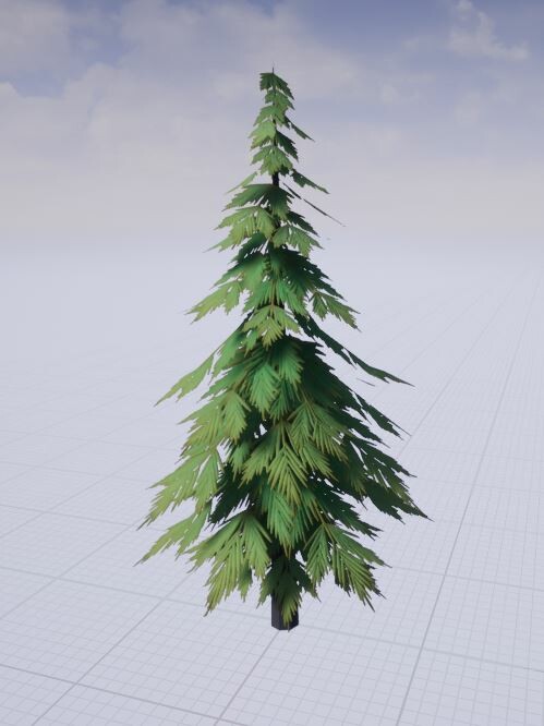 emerald annguyen - Stylized Pine Tree (with Maya and Substance Designer)