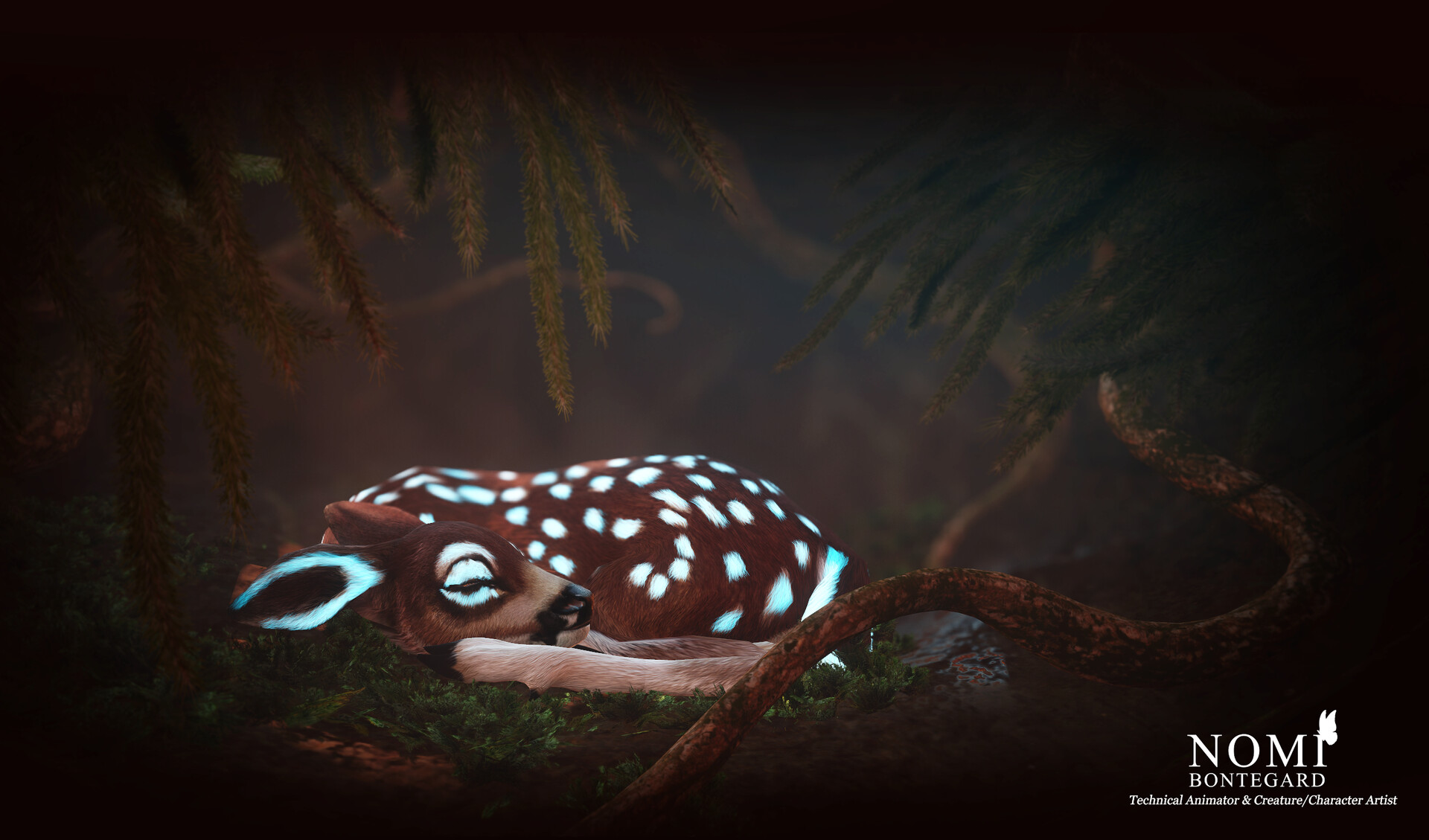 ArtStation - Sleeping Bambi