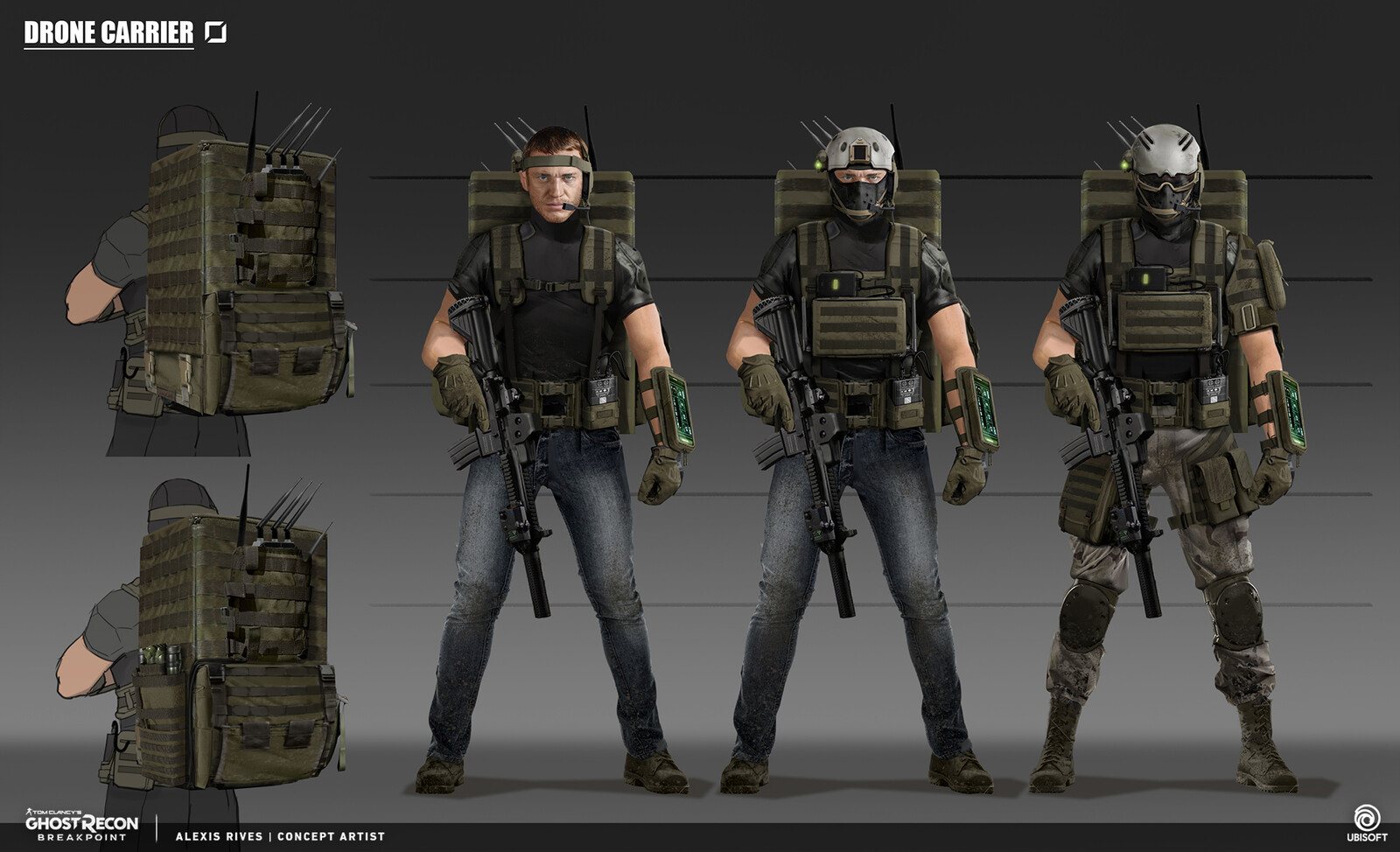 First version of the drone carrier