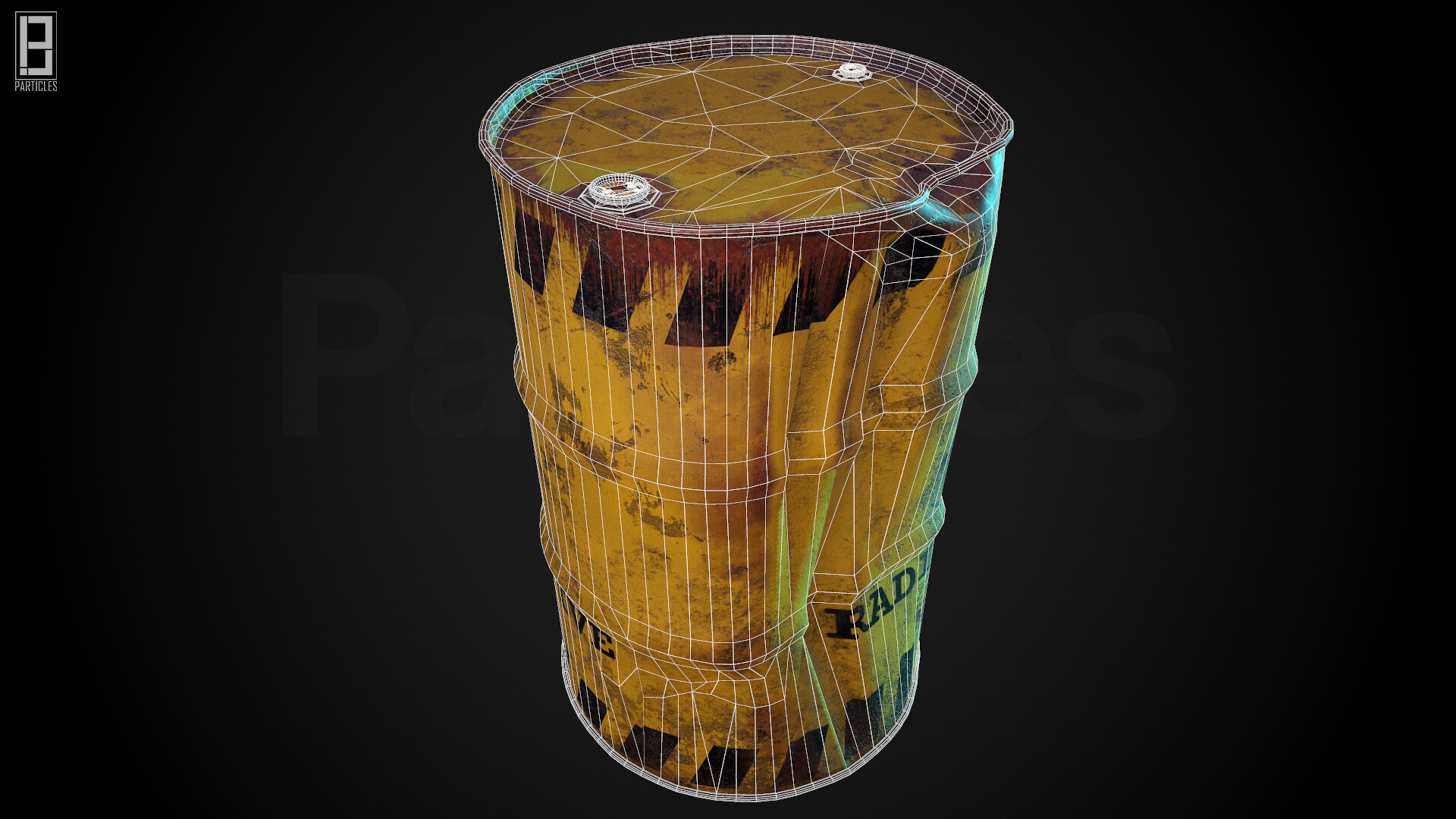13 Particles Studio - Damaged Metal Barrel ( In House Project )