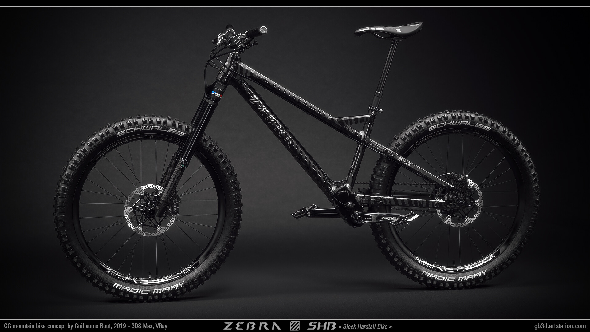 Mountain bike color black 2025