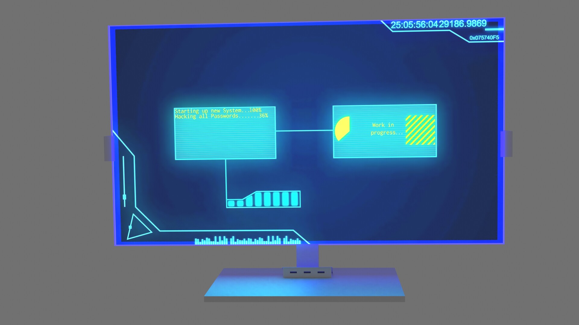 3d futuristic computer model ekin dural