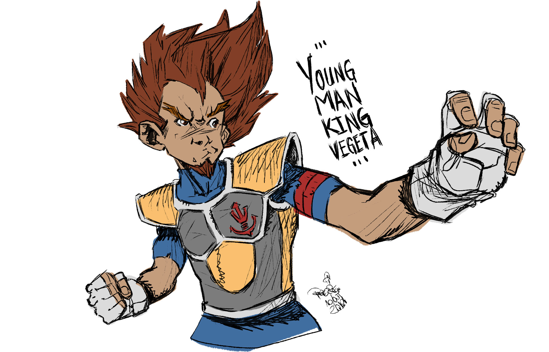 Robespierre Feitoza Young Man King Vegeta King of the demon realm dabura. robespierre feitoza young man king vegeta