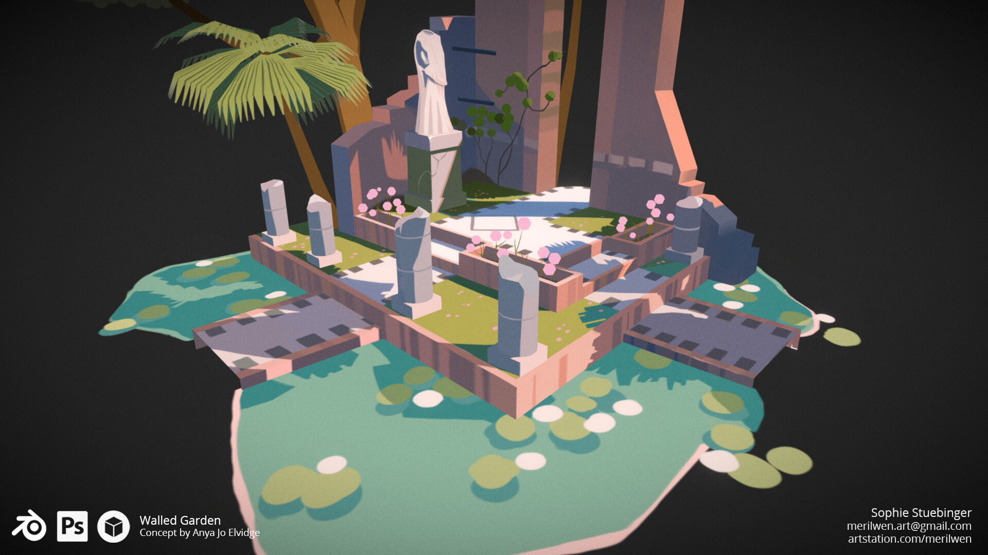 Artstation Walled Garden Sophie Rose Stubinger