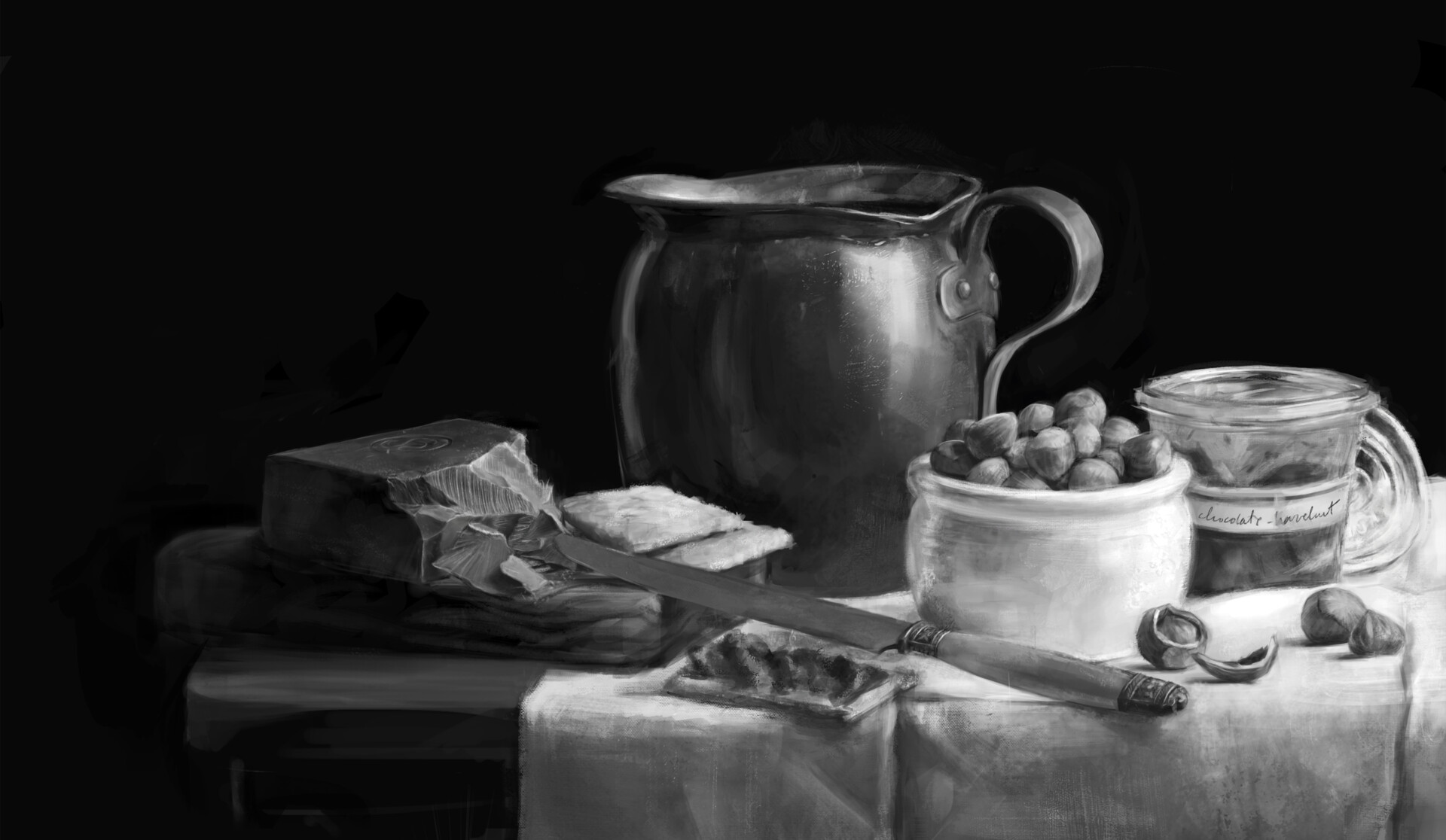 Martyna Kostrzewa - Still Life Value Study #1
