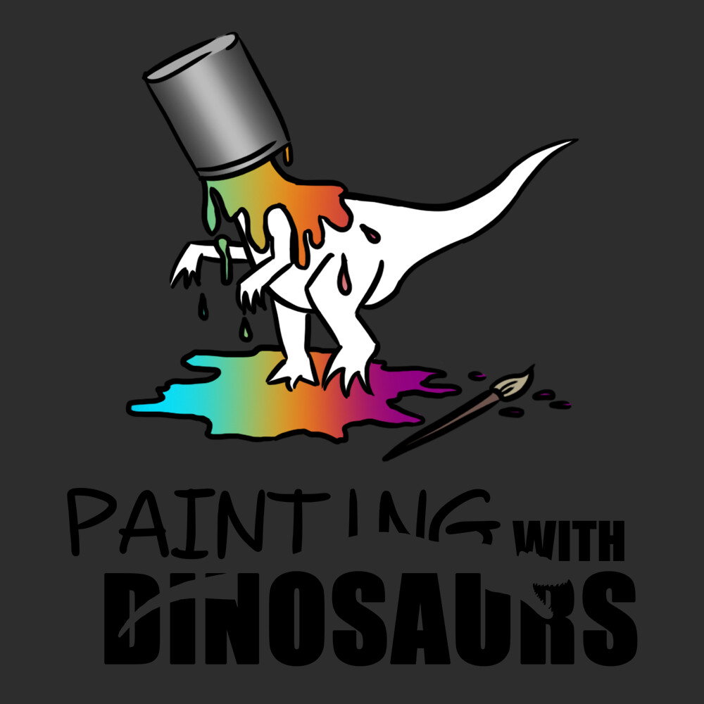 Eleanor Mayne Painting With Dinosaurs