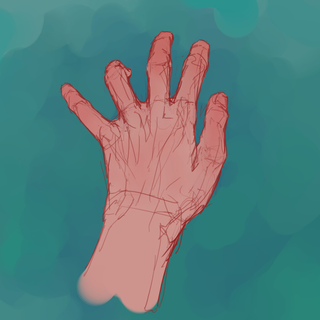 initial sketch with rough colors