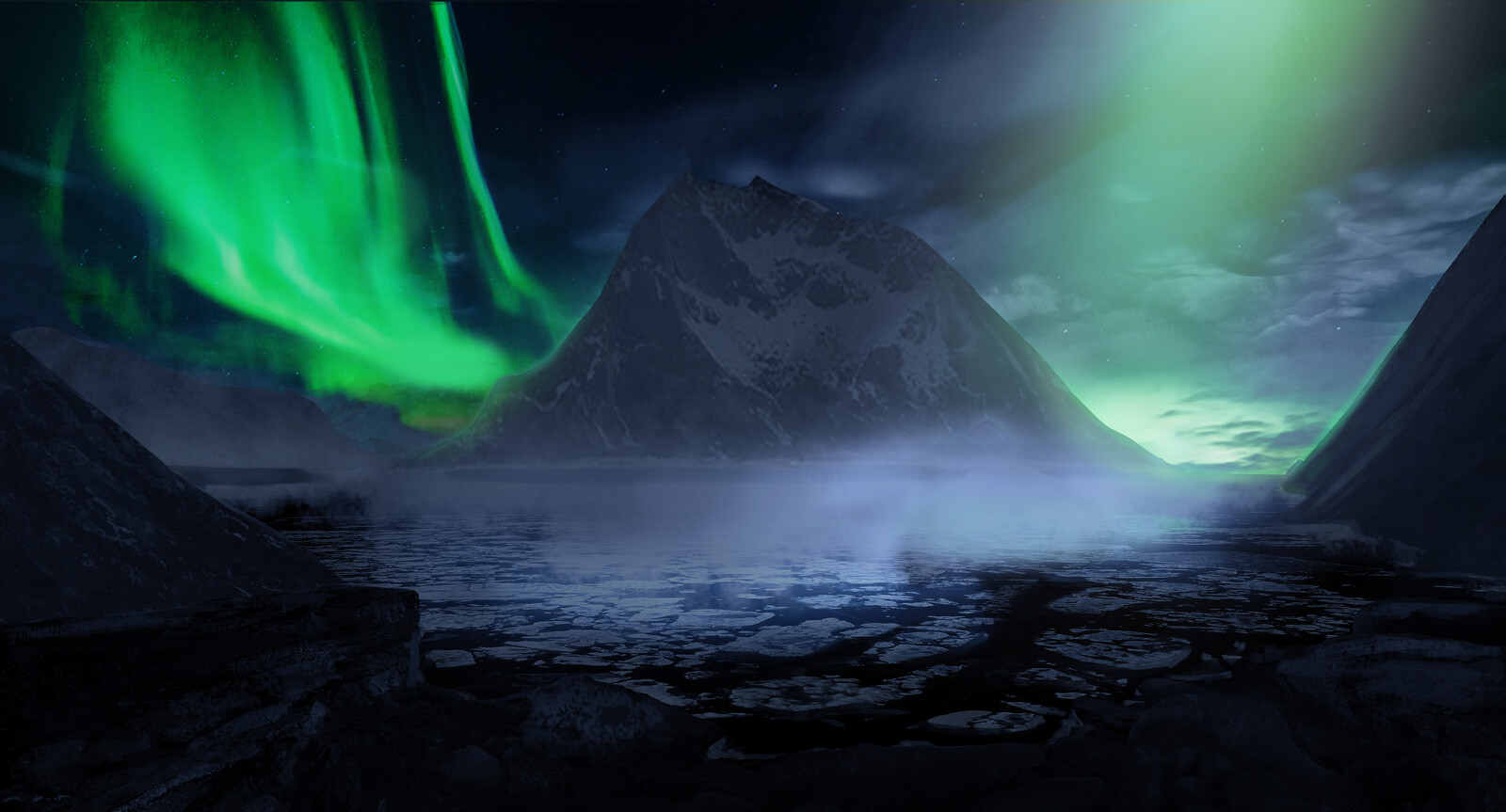 Norway matte painting