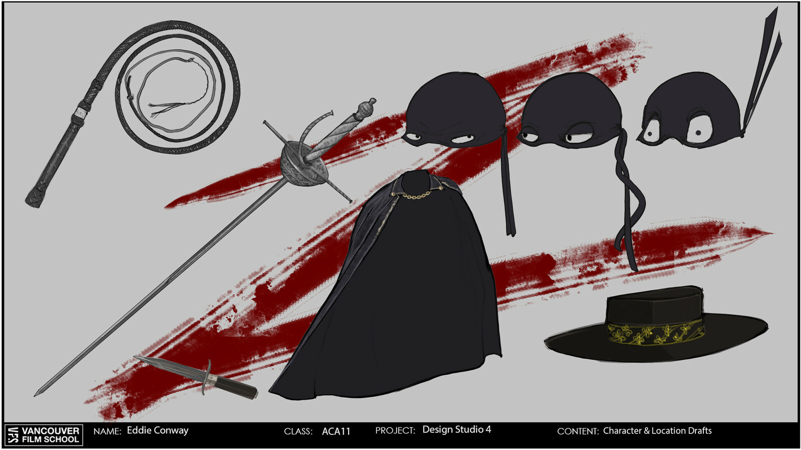 weapons and props