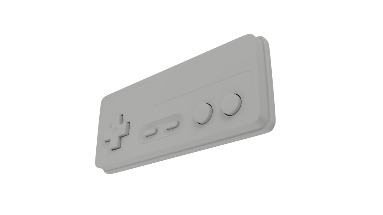 Clay render.