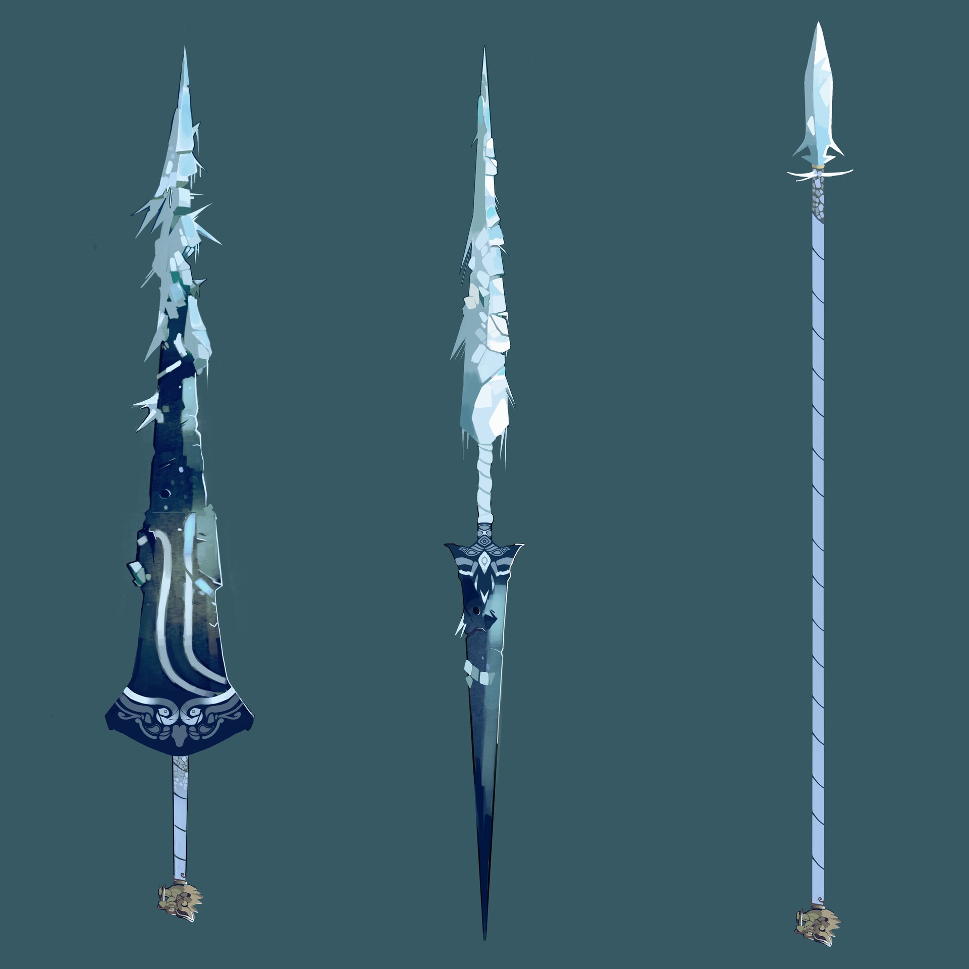 ArtStation Ice Polearms