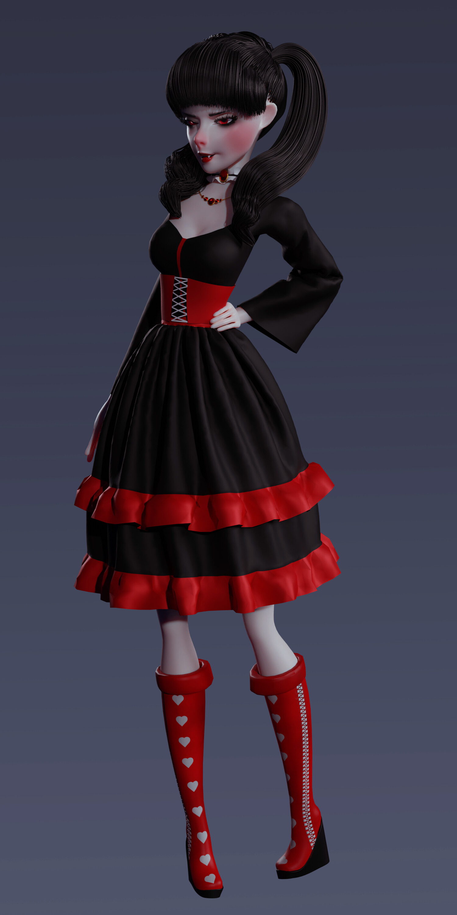 Artstation Vampire Lolita Gloria The Animator