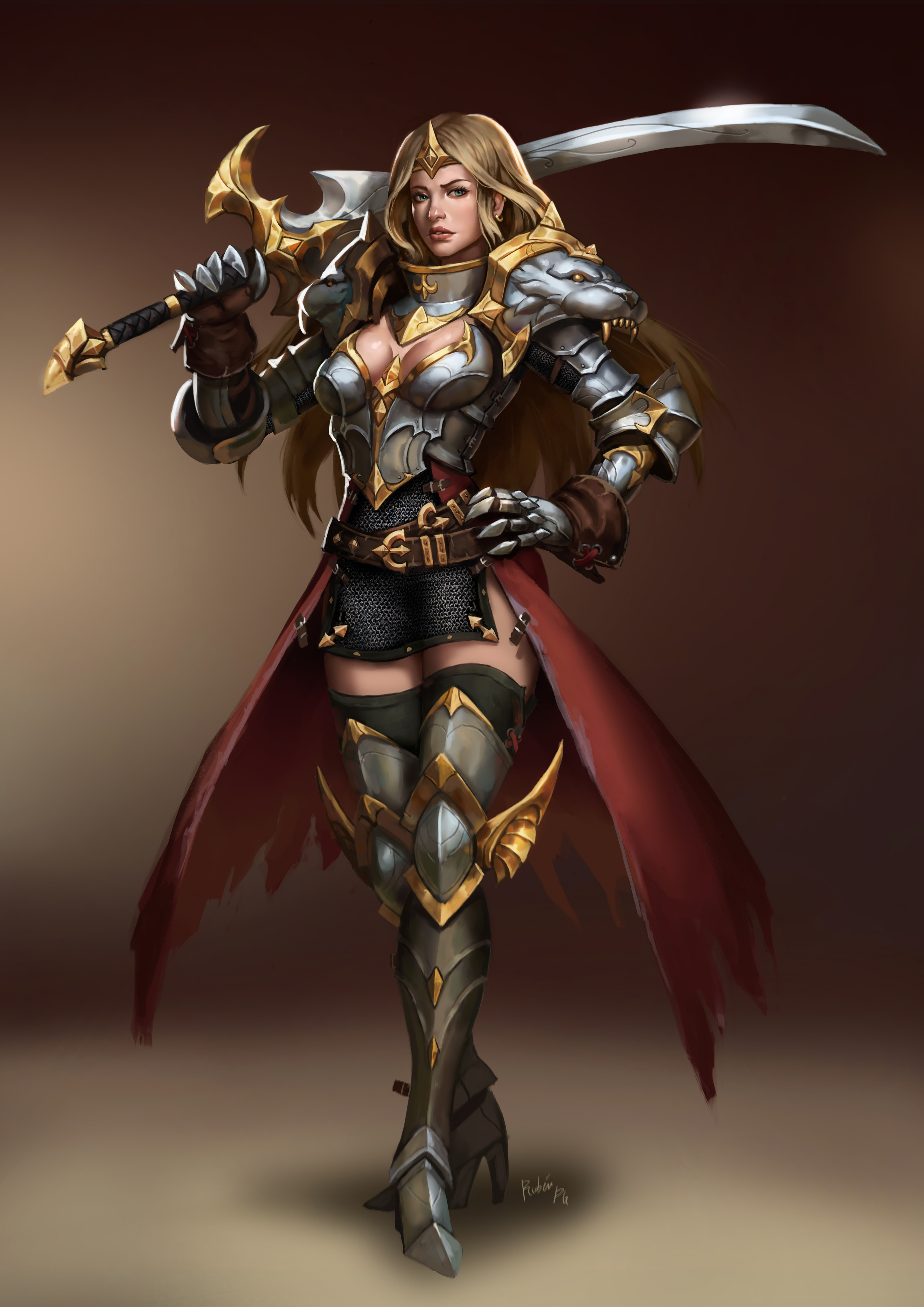 realistic Female Warrior