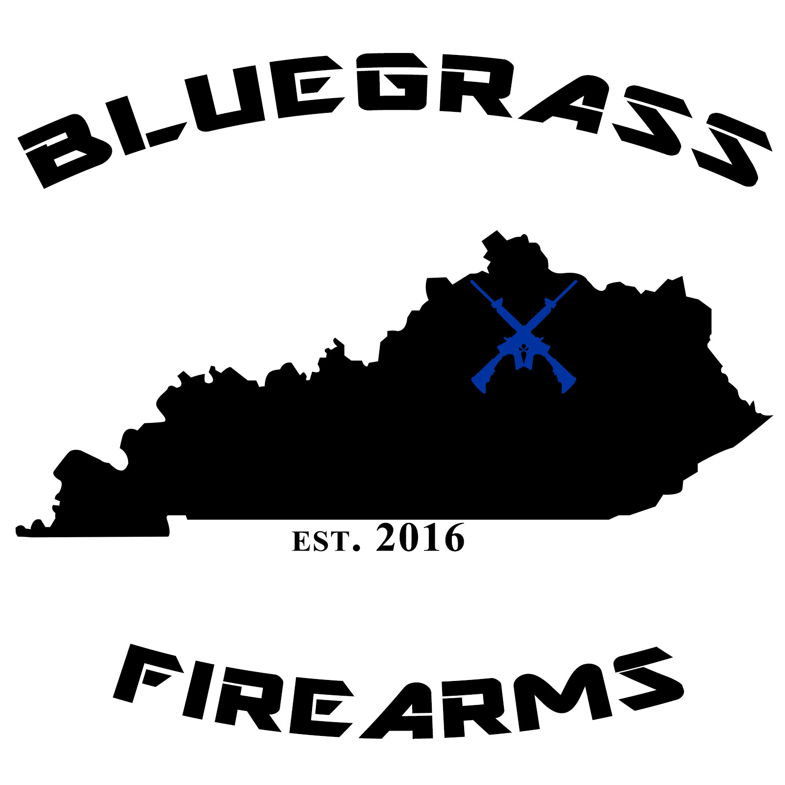 The second iteration of the logo for Bluegrass Firearms
