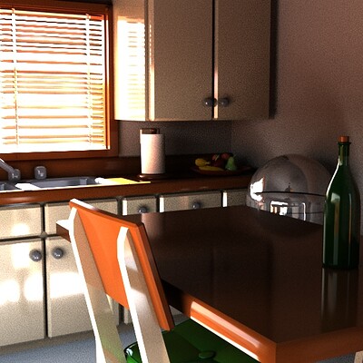 Kitchen day and night 
