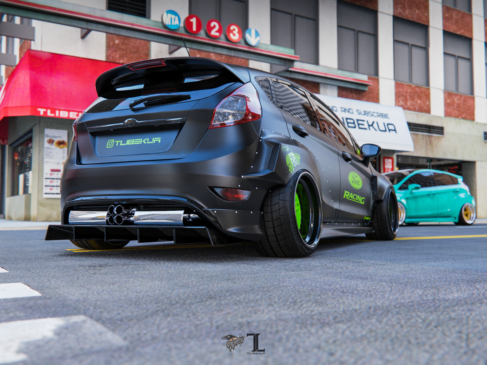 Artstation Ford Fiesta Widebody Kasim Tlibekov