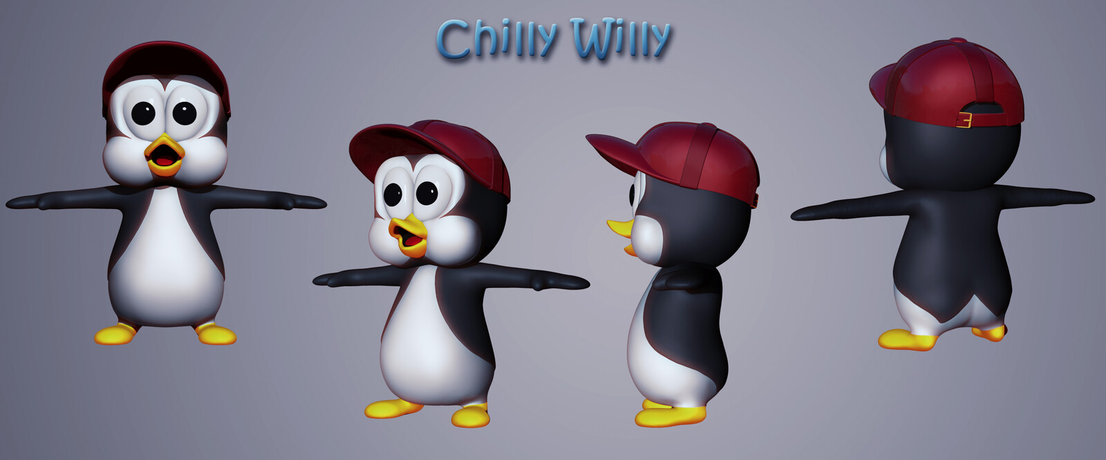Test sculpting of cartoon character