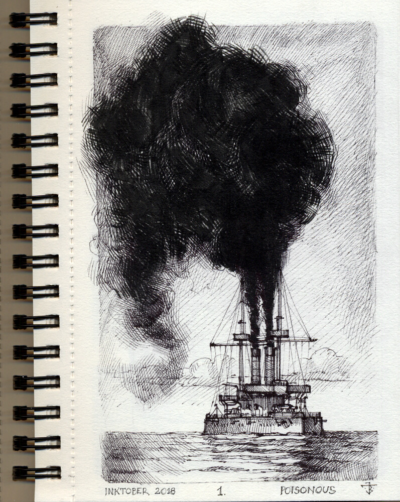Artstation Inktober 2018 Tomasz Belzowski