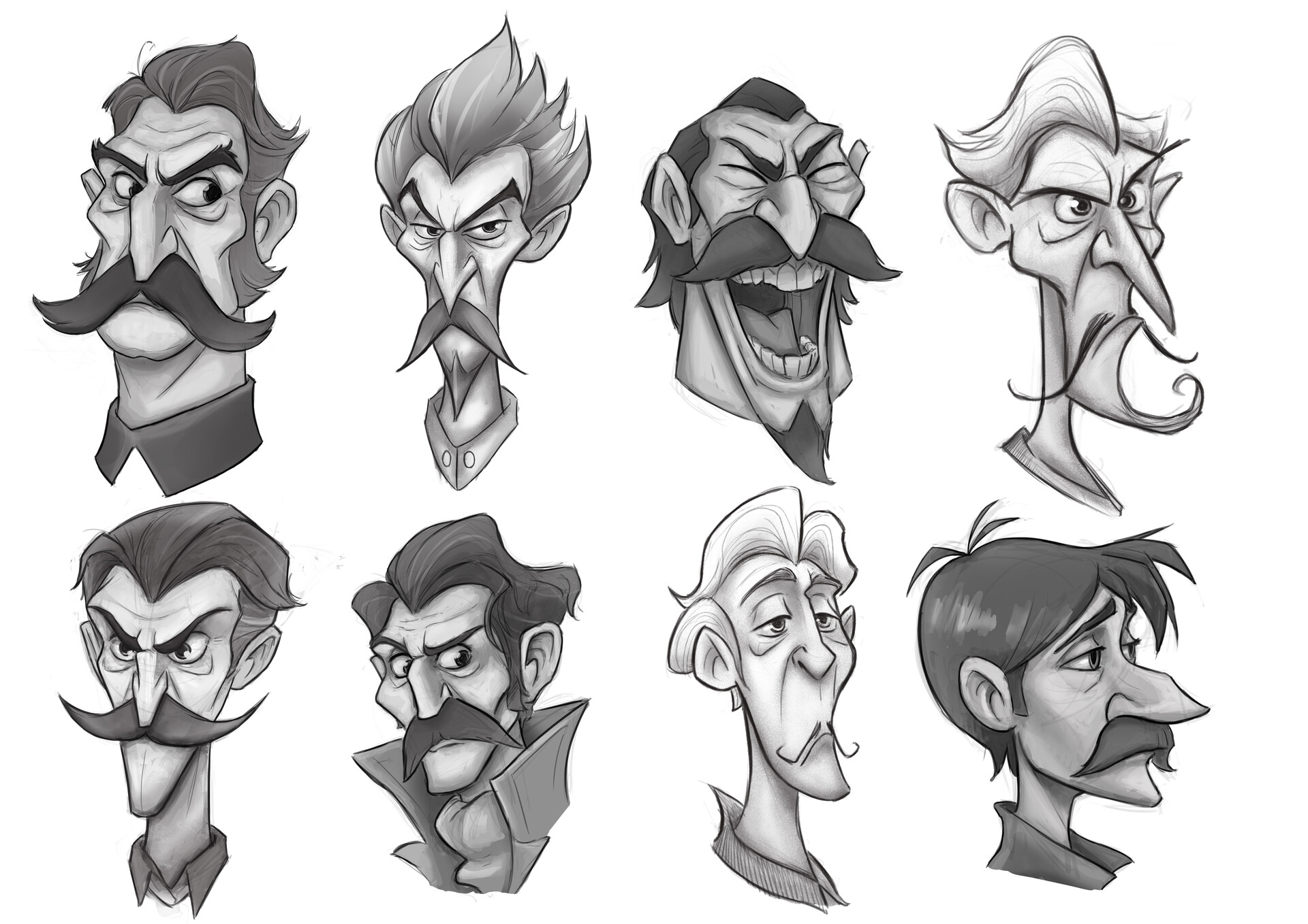 Desi Garrido - Character Design Sketches #1, image size:1920x1358