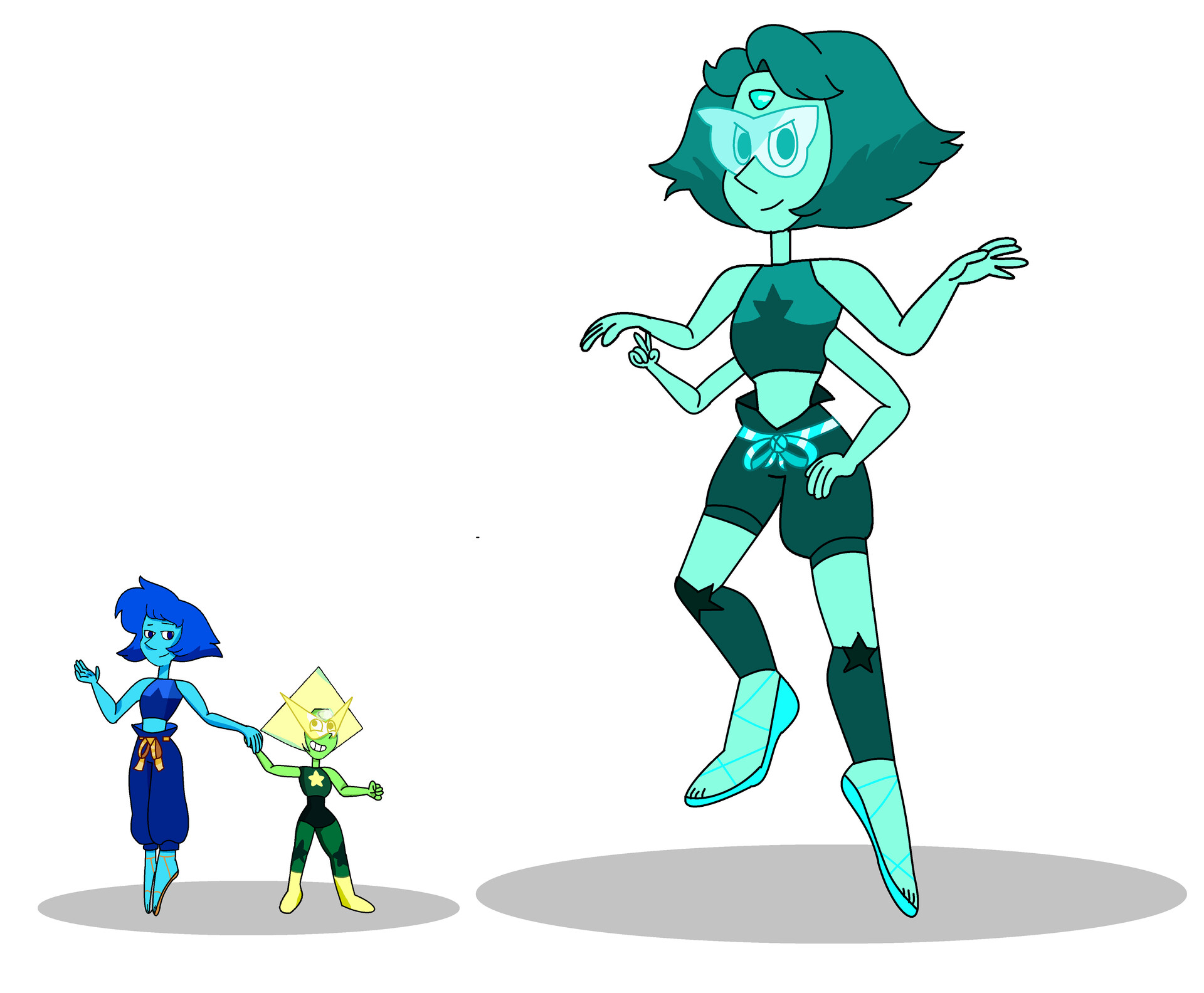 Turquoise (Fusion of Lapis and Peridot), Pearl 4980.