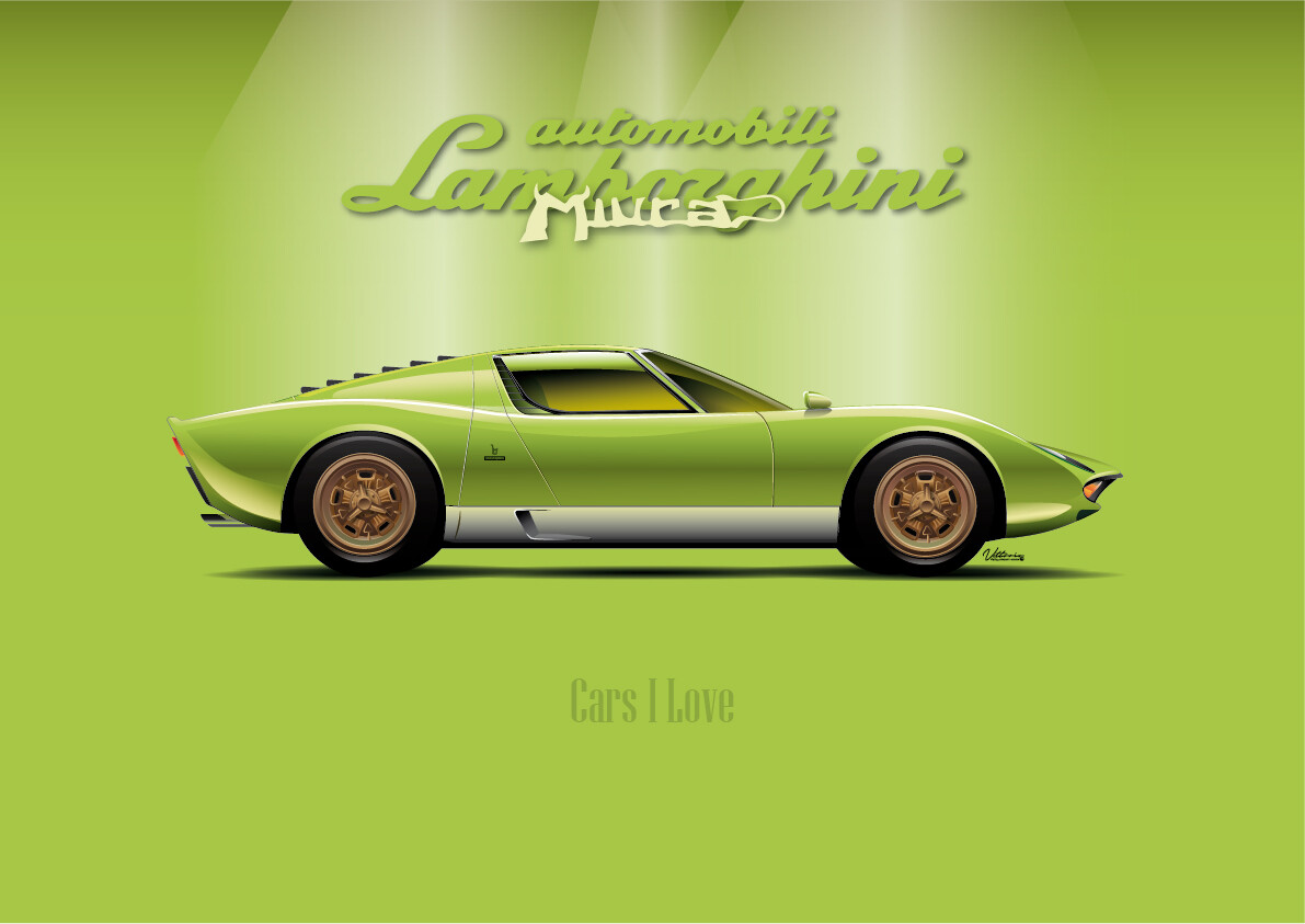ArtStation - Cars I love 1#Collection. |Lamborghini Miura