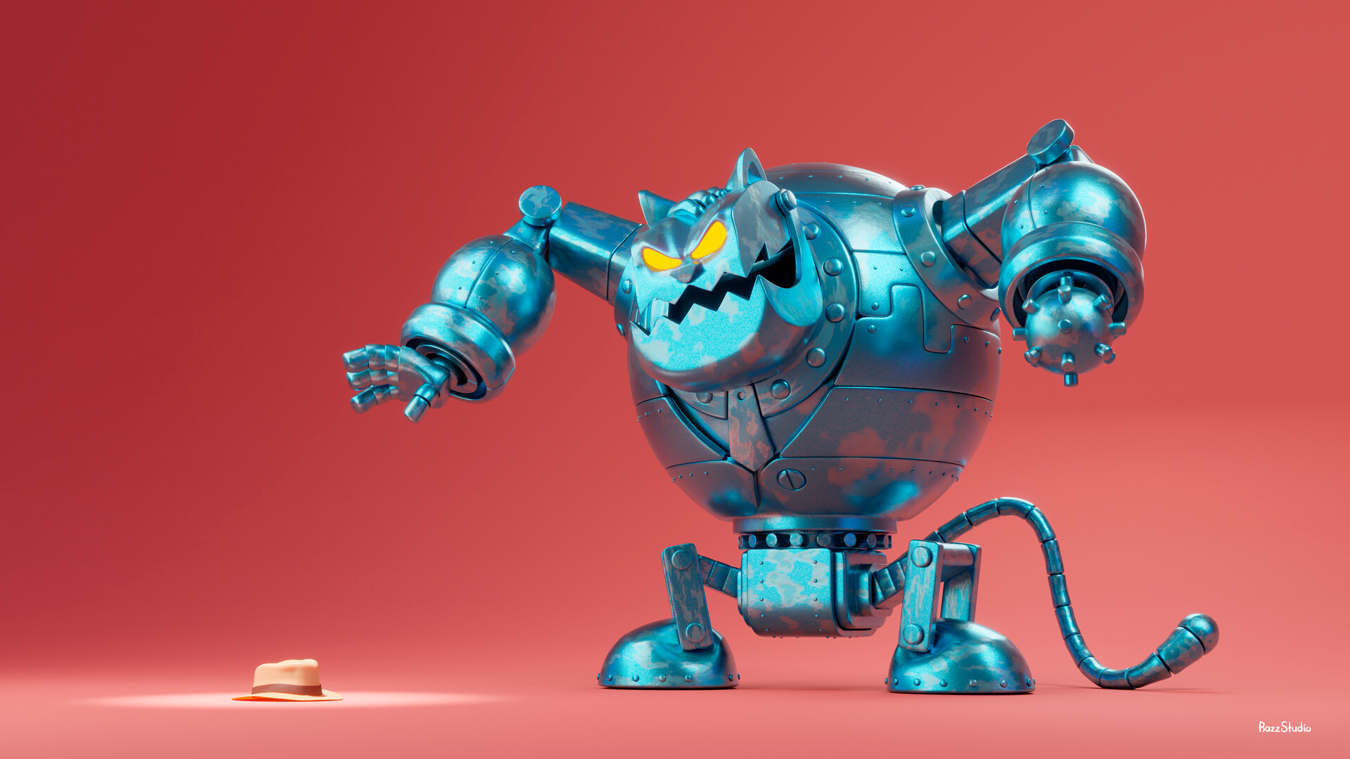 Artstation Fat Cat Robot Dimka Bazz