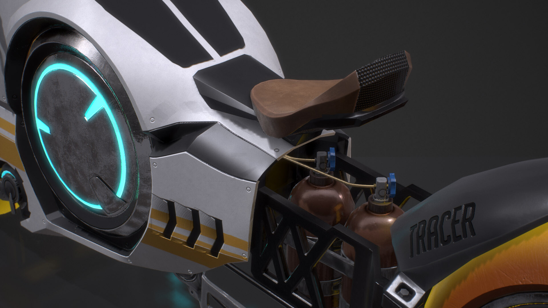 DALEX - Overwatch Team Racing: Tracer Motorcycle Concept [fan art] 3D ...