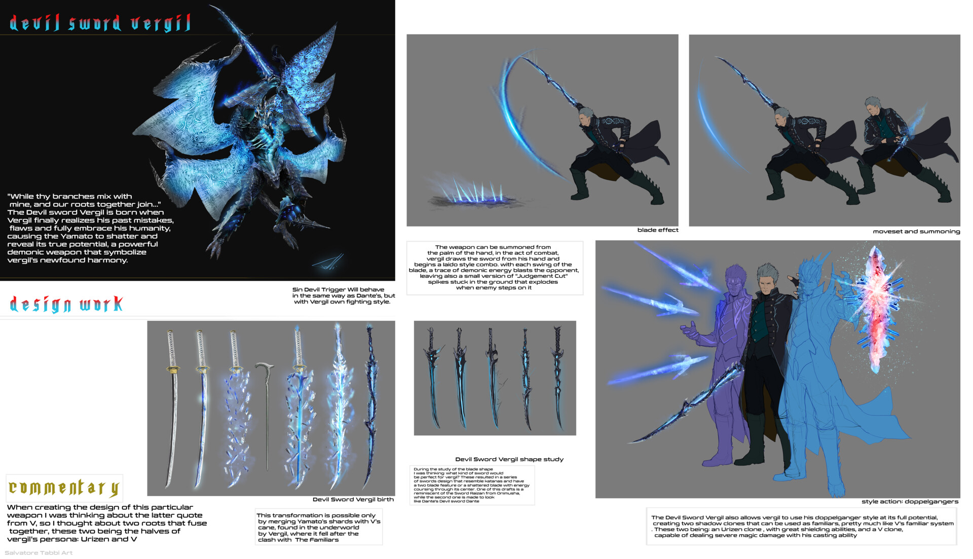 Artstation Devil Sword Vergil Salvatore Tabbi