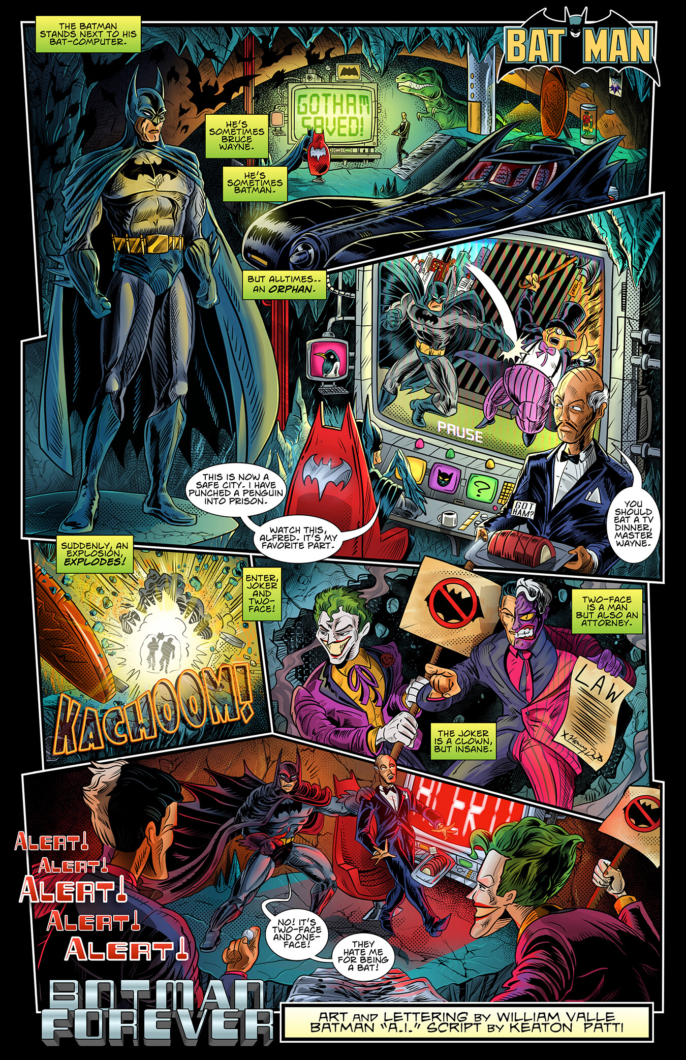 ArtStation - A.I. Batman Script Comic, William Valle