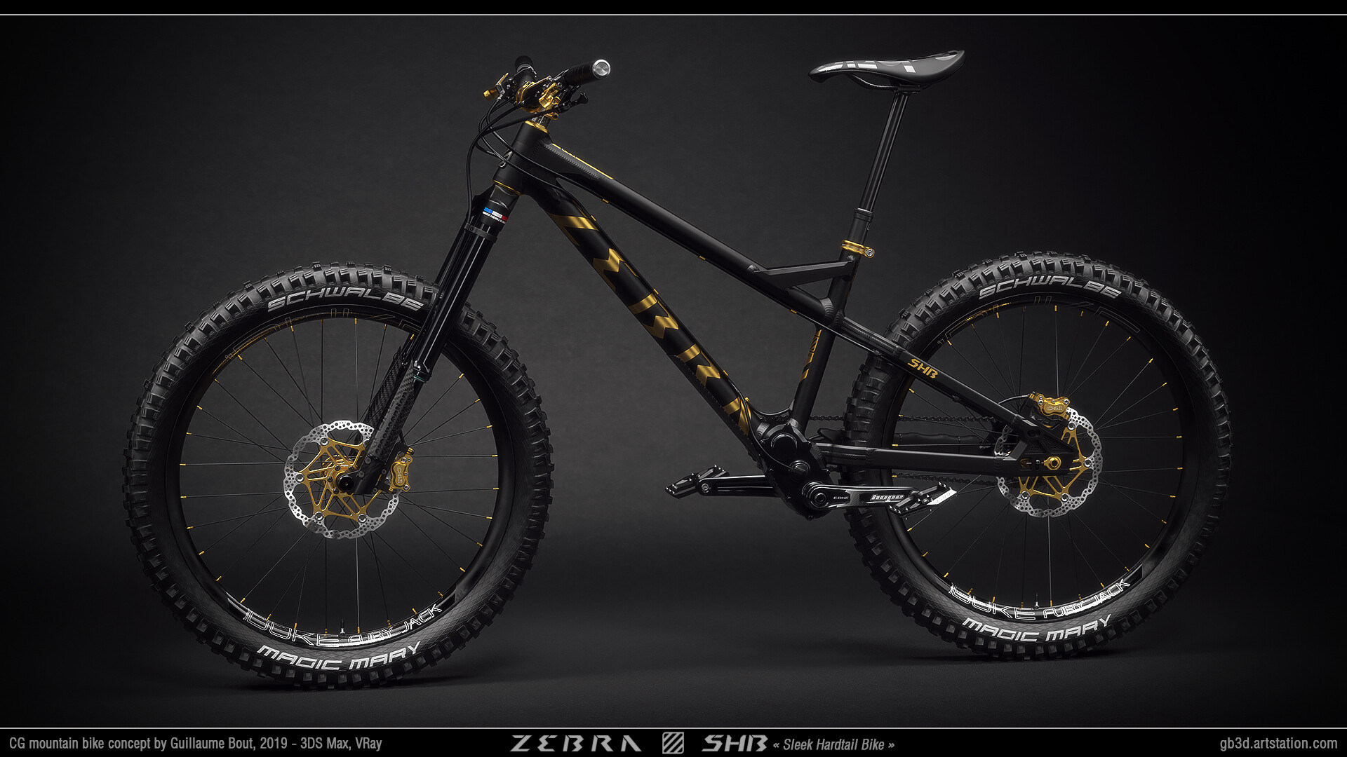 Black and gold mountain bike 2025