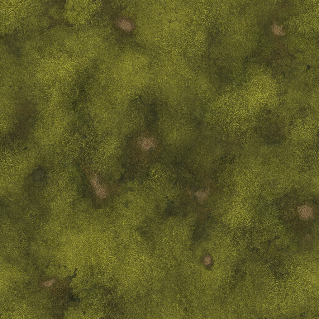 Grass Tileable Texture 
This texture, and every other texture in the scene, were entirely hand-painted