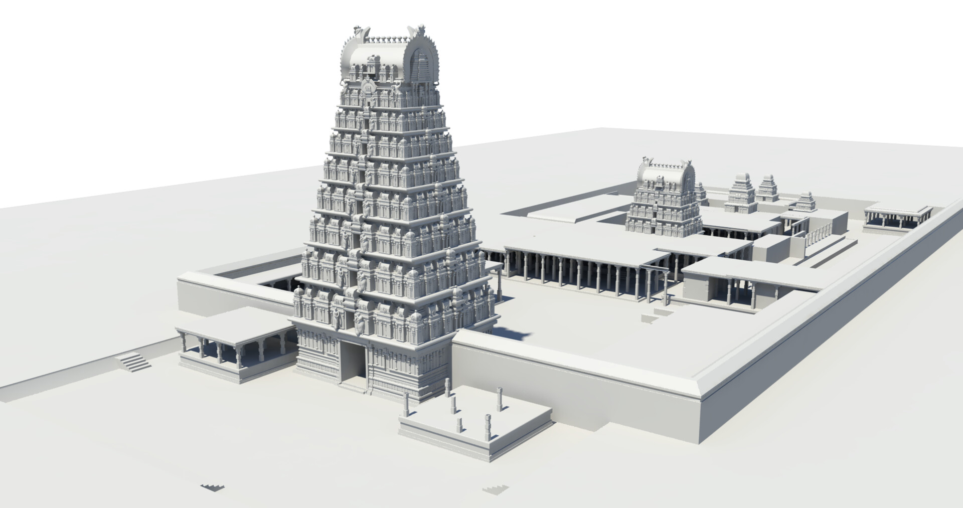 Artstation Gingee Temple 3d Model 3d Artist Prabakar