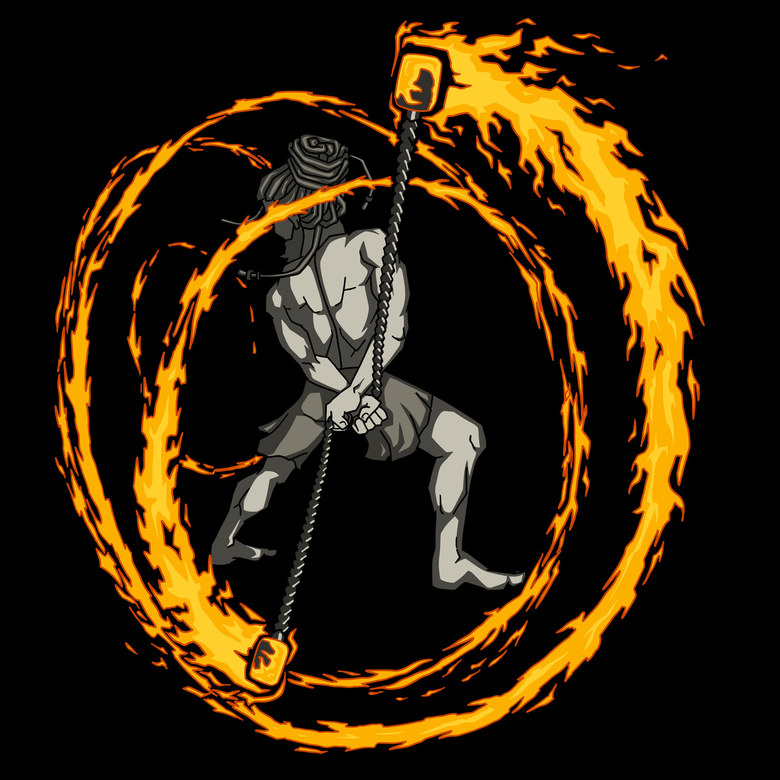Fire Poi Man