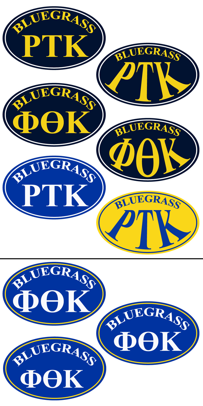 Earlier variations of the PTK sticker