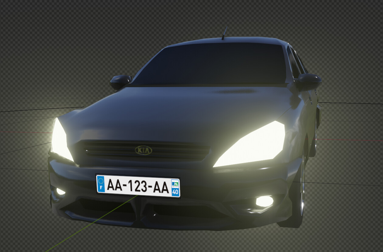 ArtStation - Low Poly Kia Rio Break (2005)