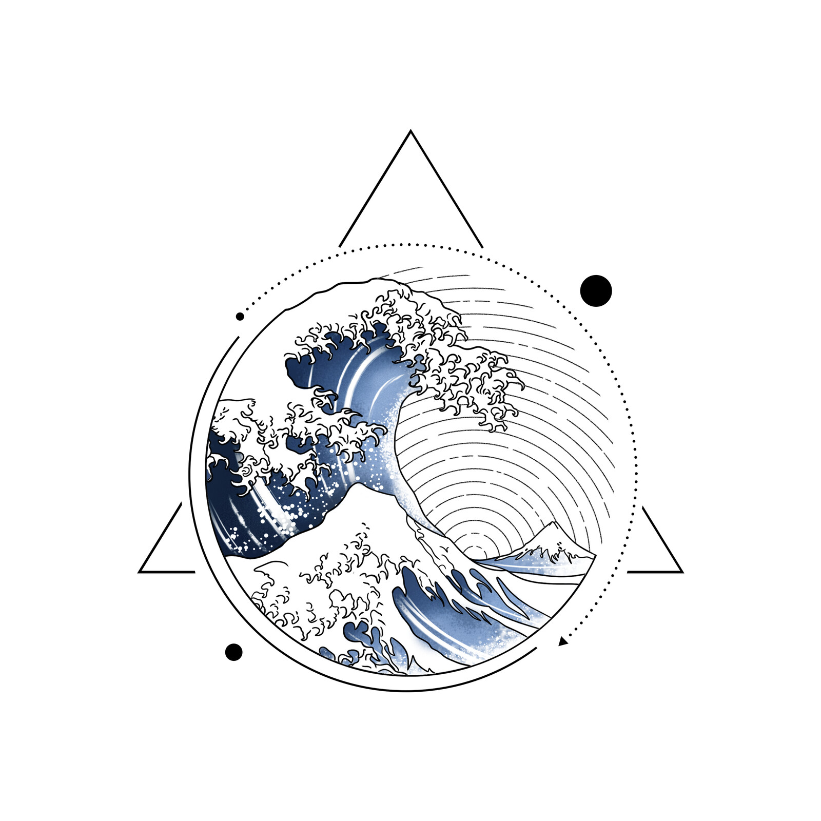 Artstation Great Wave Of Kanagawa Tattoo Homage Hugo Mogensen Tatoo sketch «the great wave off kanagawa». artstation great wave of kanagawa